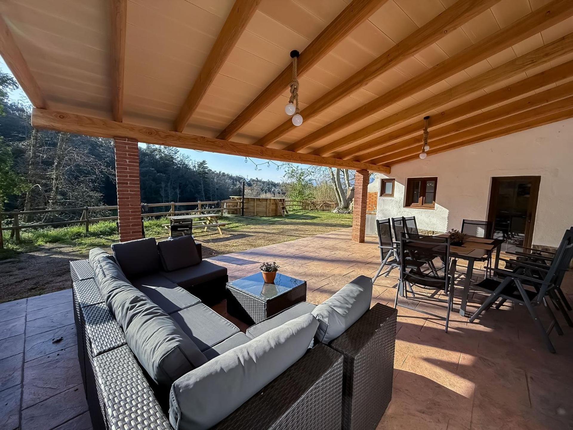 Casa Rural Can Ricos - El Mirador Del Montseny Vallgorguina Екстериор снимка