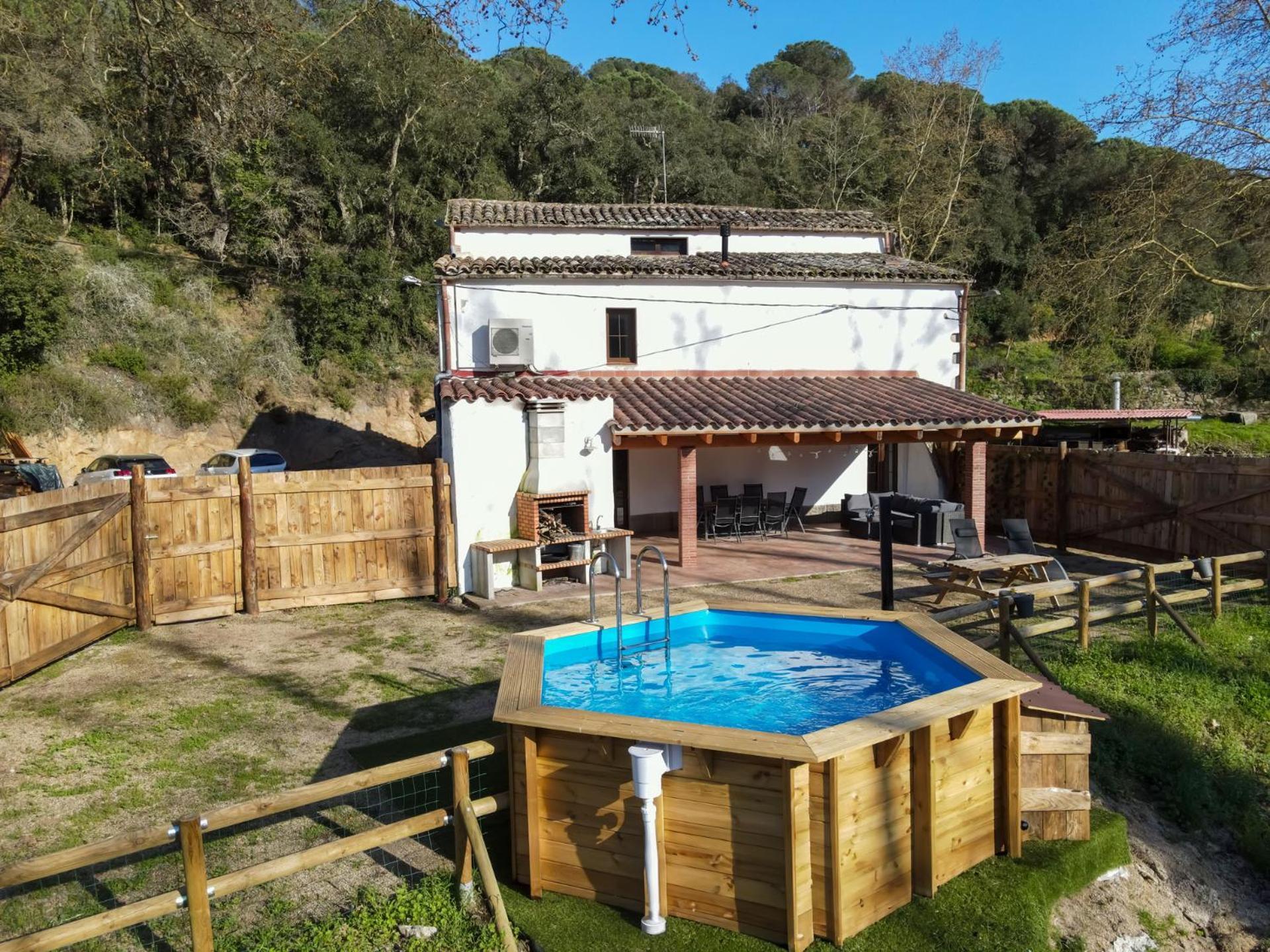 Casa Rural Can Ricos - El Mirador Del Montseny Vallgorguina Екстериор снимка